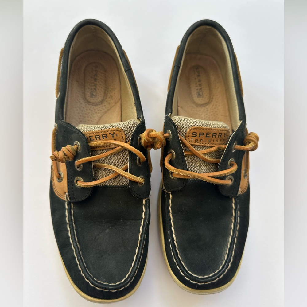Sperry Boat Shoes Size 9 black
